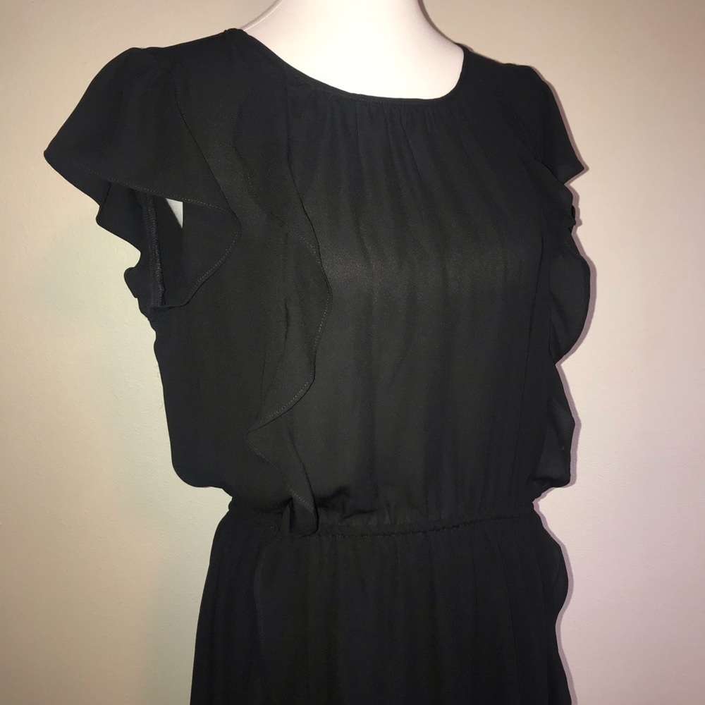 Gap Dress Asymmetrical Hem Black